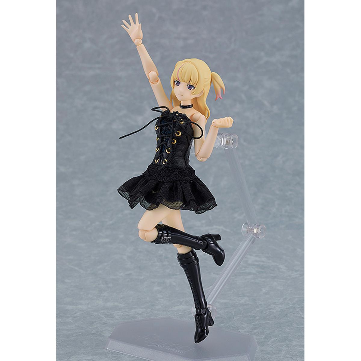 figma Female Body Yuki with Black Corset Dress Outfit Figures