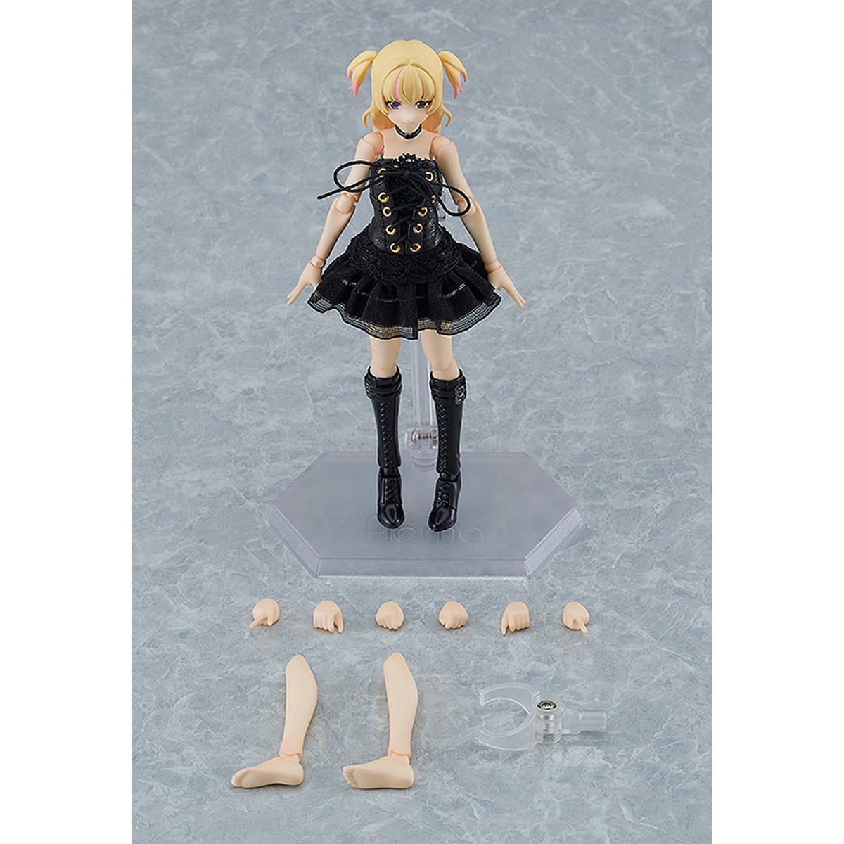 figma Female Body (Yuki) with Black Corset Dress  Outfit,Figures,figma,figma,Original Character