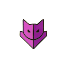 Guild Wars 2 Purple Catmander Badge Pin