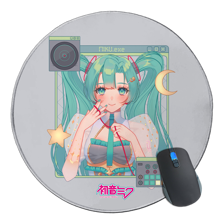 Space Music Round Mousepad