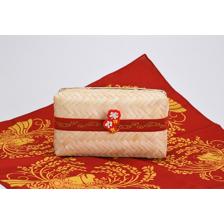Sakuna: Of Rice and Ruin - Bamboo Wicker Lunch Box + Cloth Wrap Set