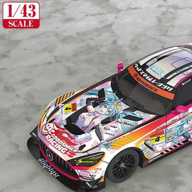 1/43rd Scale Good Smile Hatsune Miku AMG 2021 SUPER GT 100th Race Commemorative Ver.