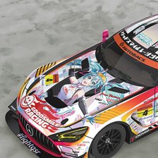 1/64 Scale Good Smile Hatsune Miku AMG 2021 SUPER GT Round 5 Ver.