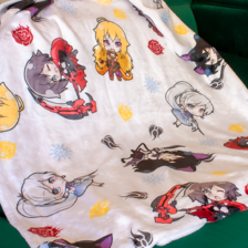 RWBY Cute Chibis Toss Print Blanket